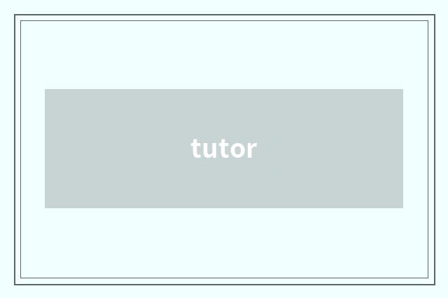tutor