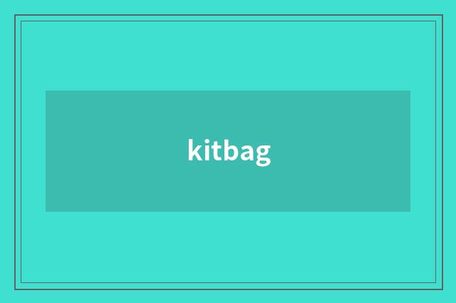 kitbag