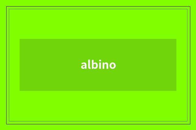 albino