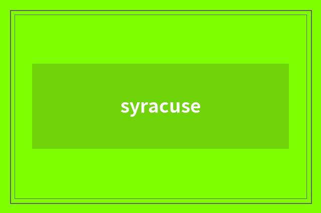 syracuse