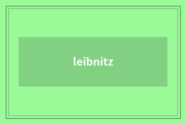 leibnitz
