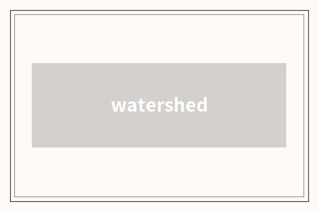 watershed