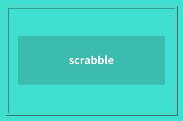 scrabble