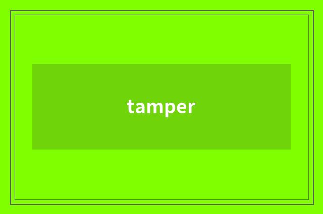 tamper