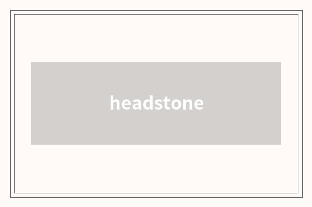 headstone