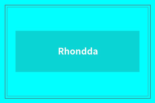 Rhondda