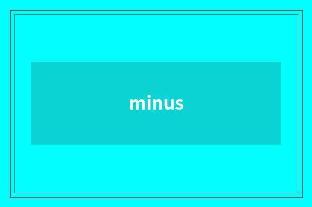 minus