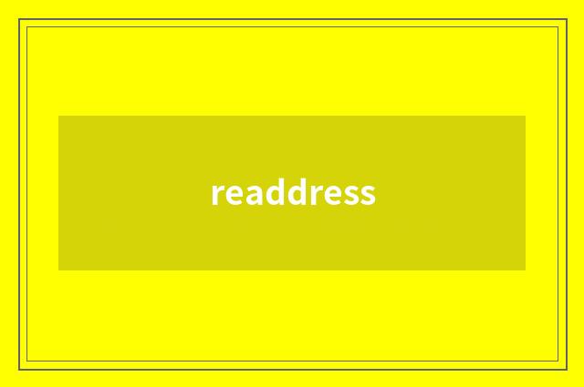 readdress