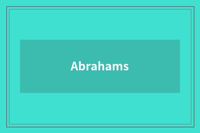 Abrahams