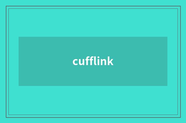 cufflink