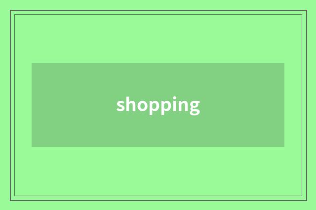 shopping