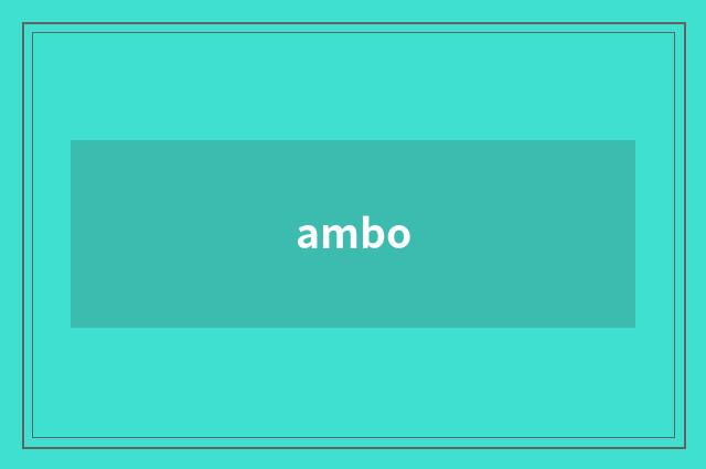 ambo