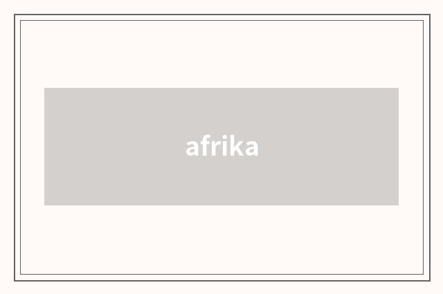 afrika
