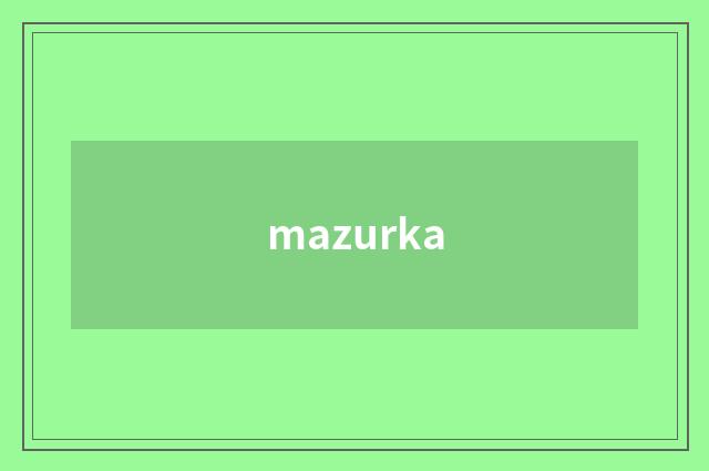 mazurka