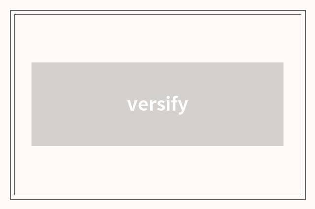 versify