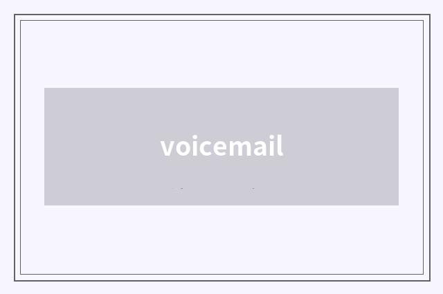 voicemail