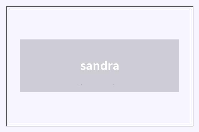 sandra