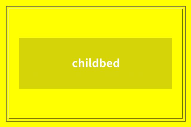 childbed