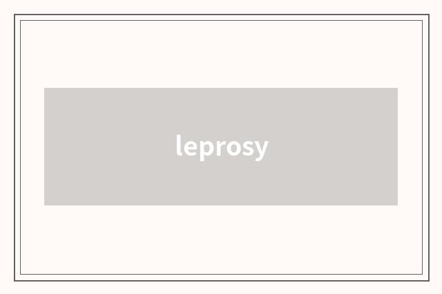 leprosy