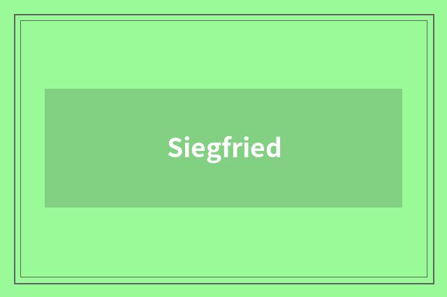 Siegfried