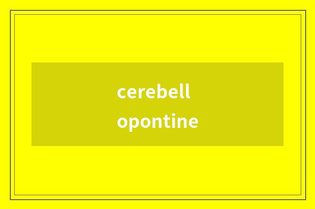 cerebellopontine
