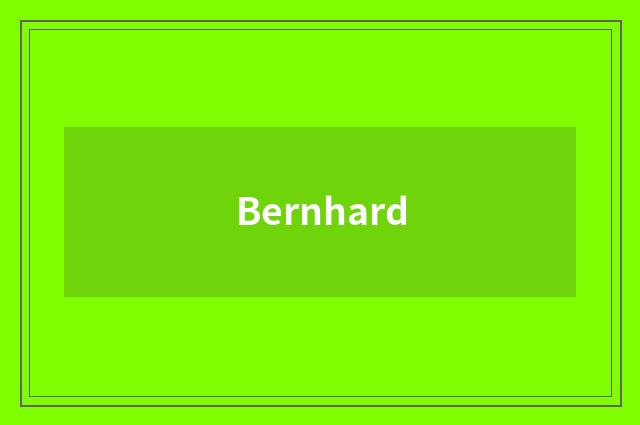 Bernhard