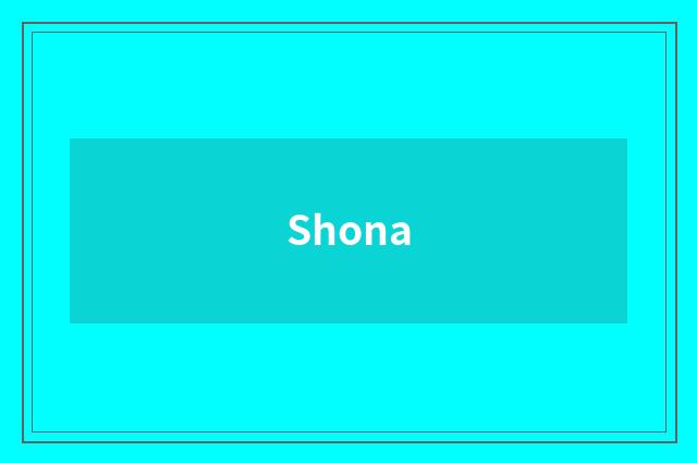 Shona