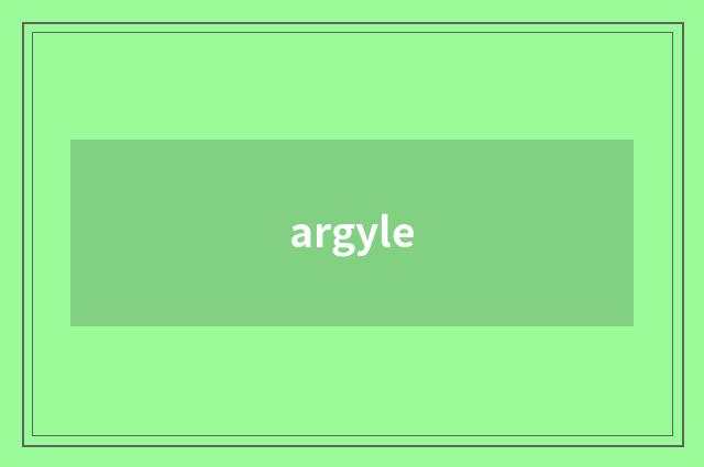 argyle