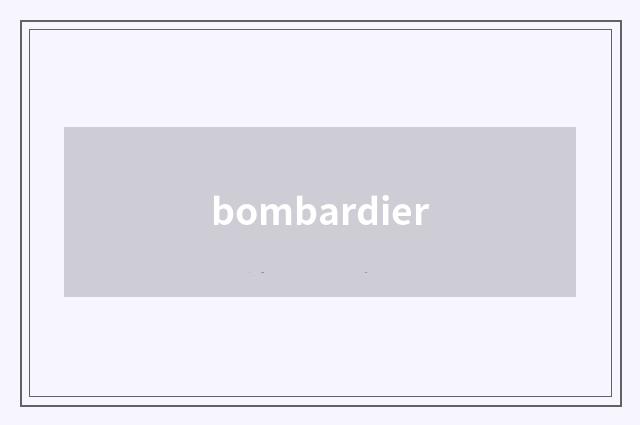 bombardier