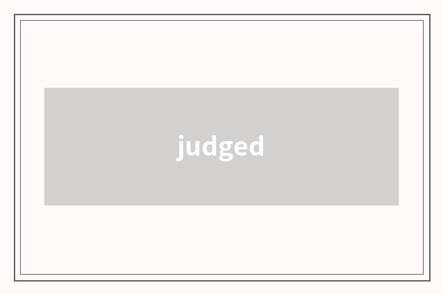 judged