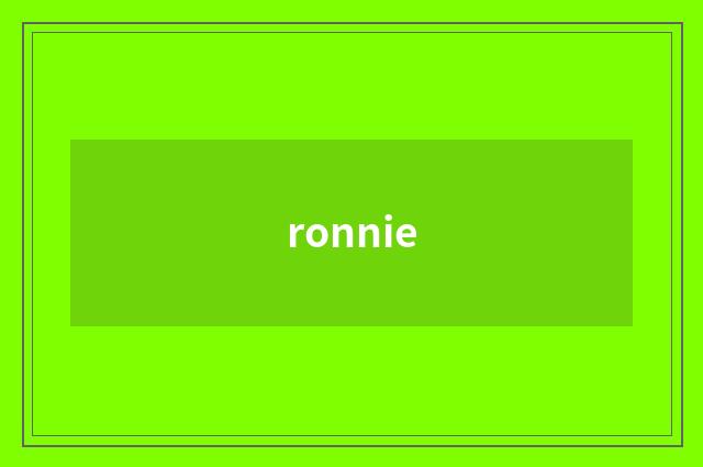 ronnie