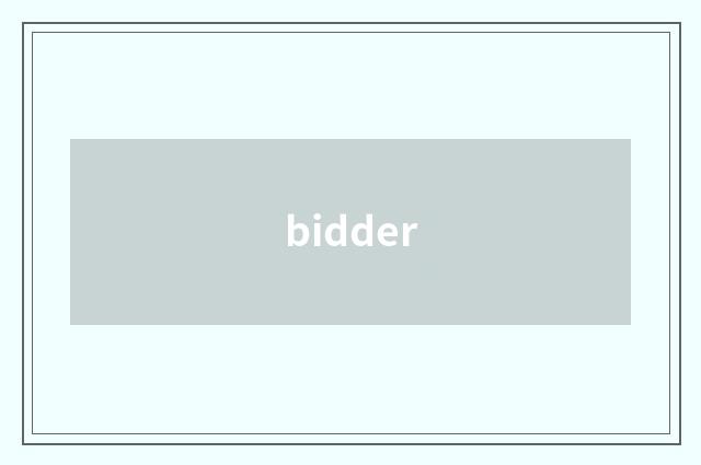 bidder