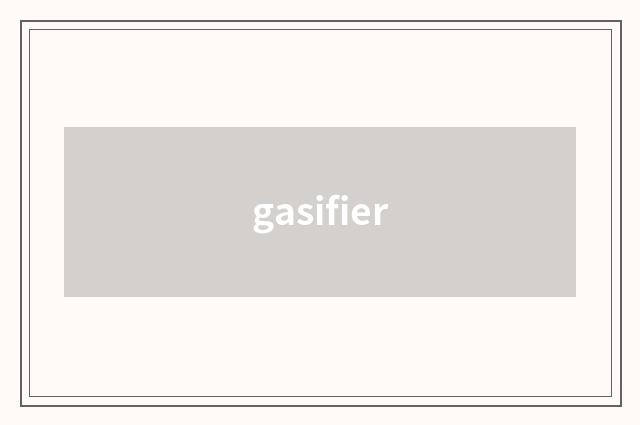 gasifier