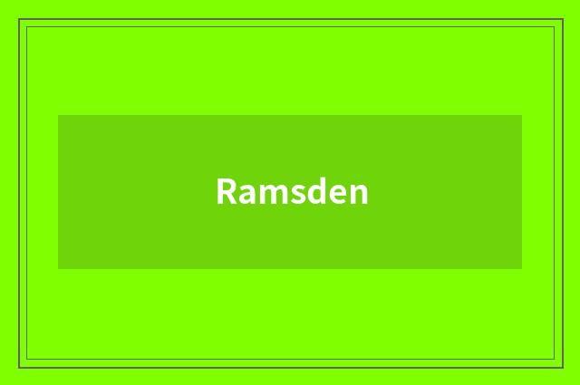 Ramsden