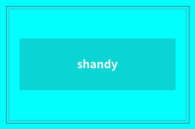 shandy