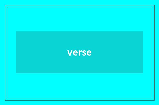 verse