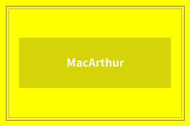 MacArthur
