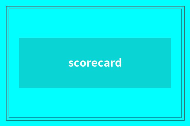 scorecard