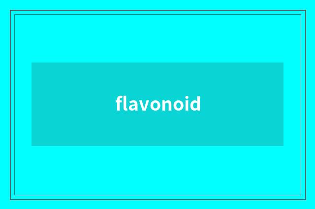 flavonoid