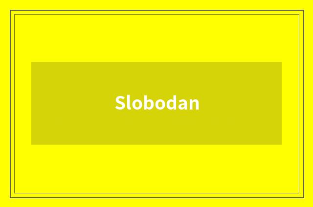 Slobodan