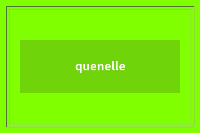 quenelle