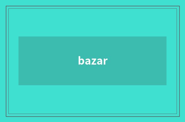 bazar