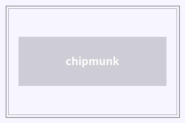 chipmunk