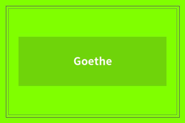 Goethe