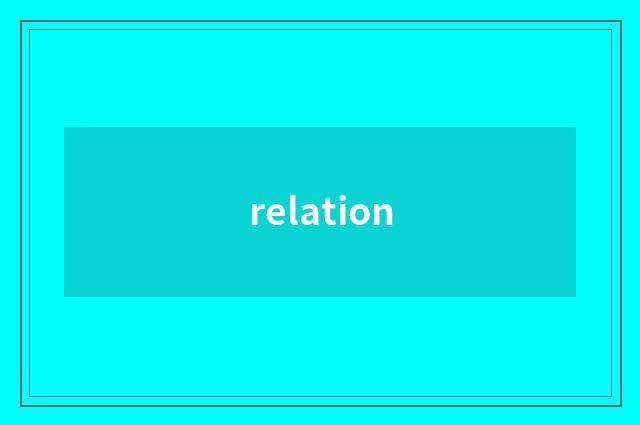 relation