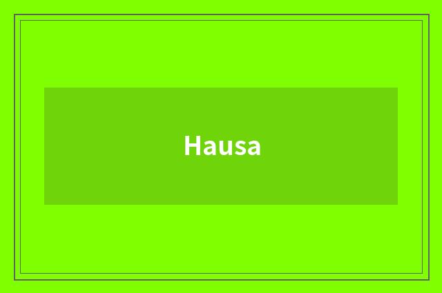 Hausa