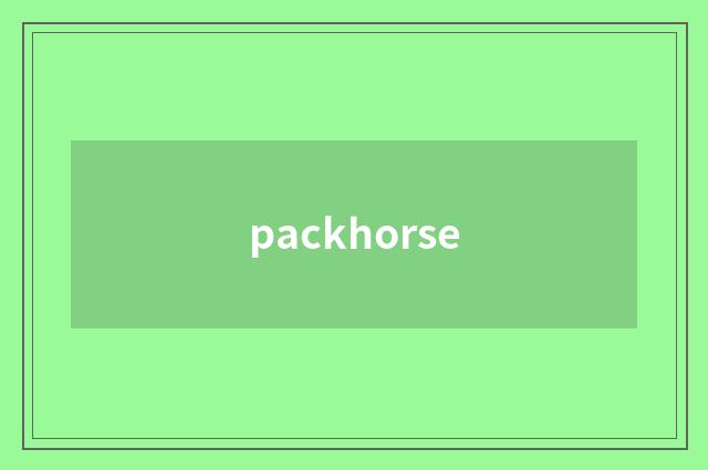 packhorse