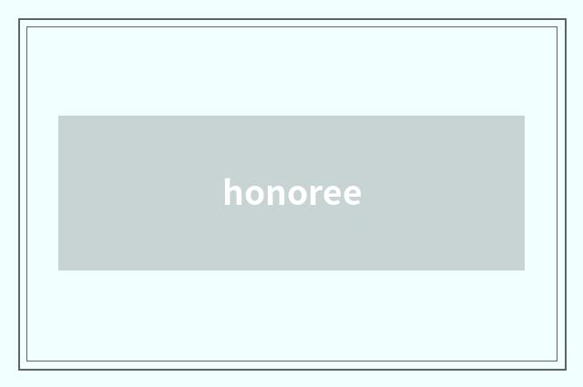 honoree