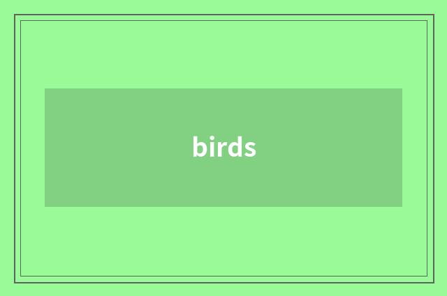 birds