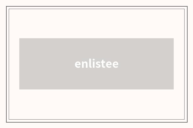 enlistee
